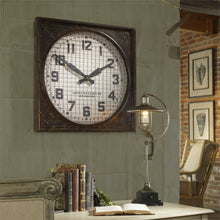 WAREHOUSE WALL CLOCK WITH GRILL