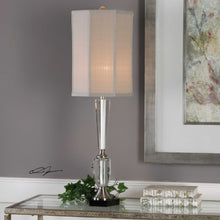 Eliza Crystal and Brushed Nickel Table Lamp