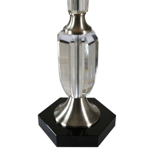 Eliza Crystal and Brushed Nickel Table Lamp