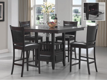 Jaden cappuccino counter high dining set
