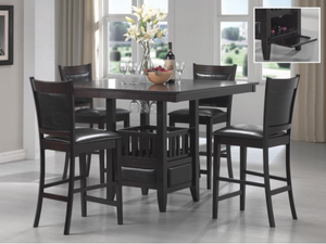 Jaden cappuccino counter high dining set